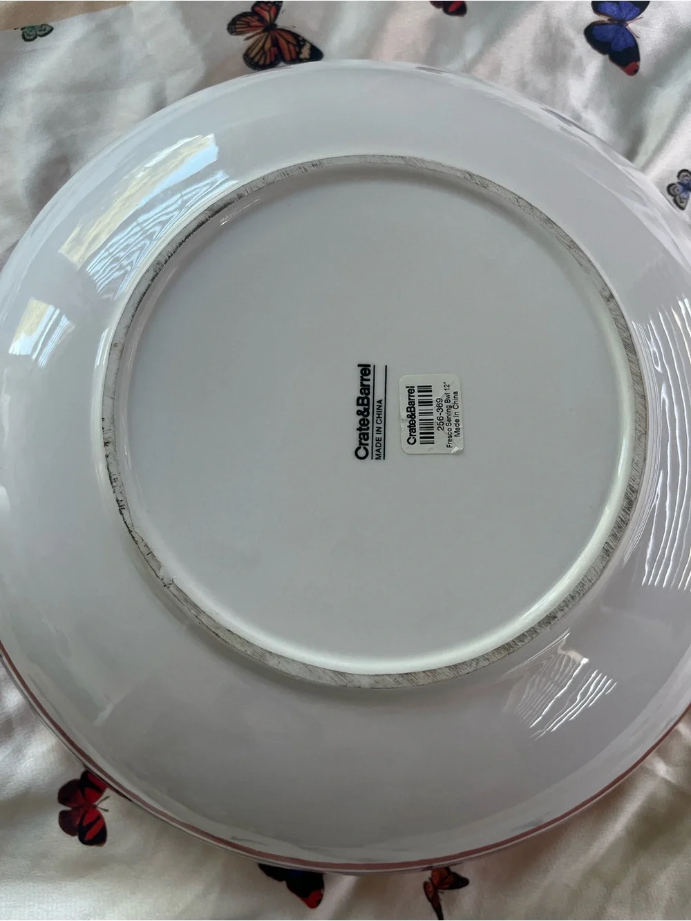 Various Vegetables by Crate & Barrel LARGE PASTA / SALAD BOWL 11 3/4
